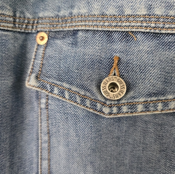 Guess Vintage 90's Y2K Jean Denim Trucker Jacket Mens XXL - Picture 4 of 15
